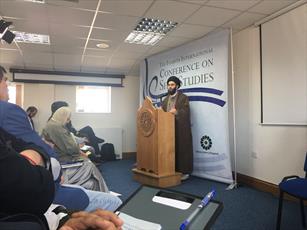 Hujjat al-Islam Qazwini delivers a speech at the Shii Studies Conference in London + Photos