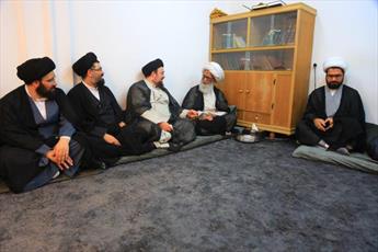 Sayyed Hassan Khomeiny a rencontré le Grand Ayatollah Bachir Najafi