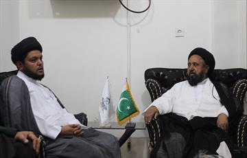 جامعہ روحانیت بلتستان کے صدر کی علامہ قاضی نیاز حسین نقوی سے ملاقات