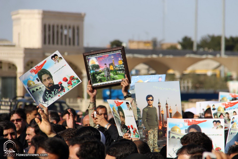 تصاویر/ تشییع پیکرپاک شهدای مدافع حرم در قم