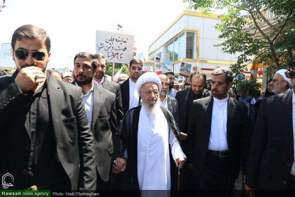 تصاویر/ حضور مراجع و علما در راهپیمایی روز جهانی قدس-۴