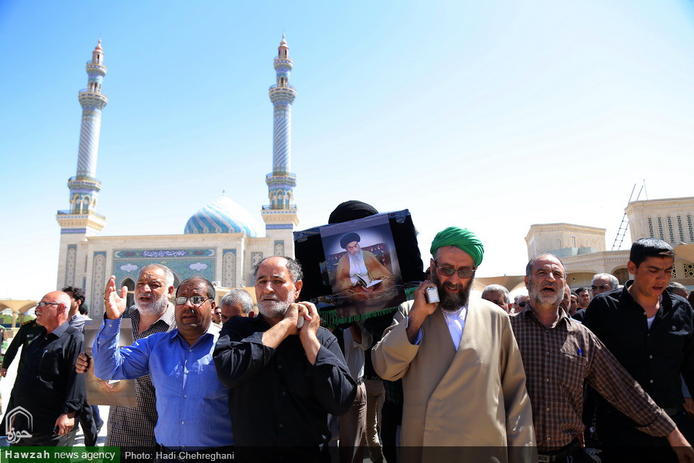 تصاویر/ تشییع پیکر حجت الاسلام والمسلمین سید محمد مهدی مدنی گرگانی، محافظ امام خمینی (ره)