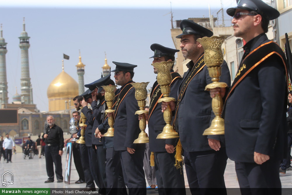 تصاویر/ دسته عزاداری خادمان کریمه اهل بیت(ع) در سالروز شهادت جوادالائمه(ع)