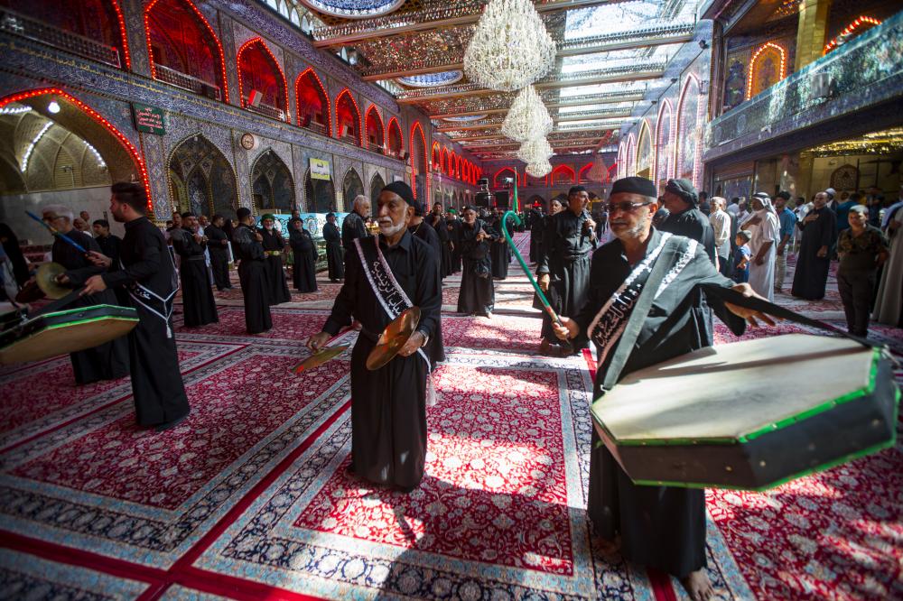 تصاویر/  بین الحرمین کربلا در شهادت امام باقر(ع) غرق در ماتم و عزا شد