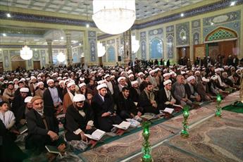 گردهمایی بزرگ طلاب و روحانیون در مسجد جمکران برگزار شد