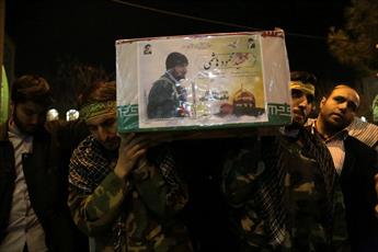 پیکر شهید مدافع حرم در مدرسه معصومیه قم تشیع شد