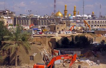 عمليات احداث صحن عقيله‌ در كربلا سرعت گرفت