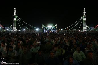 مراسم معنوی شب نیمه شعبان مسجد مقدس جمکران پوشش داده شد