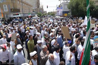 حضور انقلابی روحانیون در راهپیمایی روز جهانی قدس