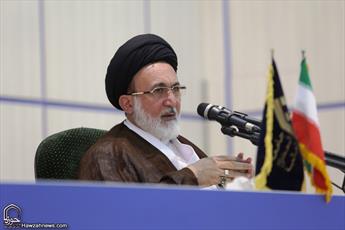 نشست روحانیون کاروان ها در بعثه مقام معظم رهبری در مکه مکرمه  برگزار شد + تصاویر