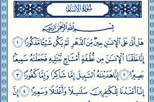 آثار و فضایل قرائت سوره انسان