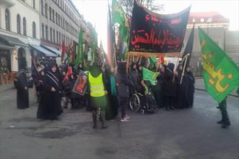 شیعیان سوئد راهپیمایی اربعین برگزار کردند