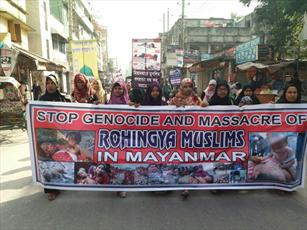 مسلمانان بنگلادش راهپیمایی وحدت برگزار کردند + عکس
