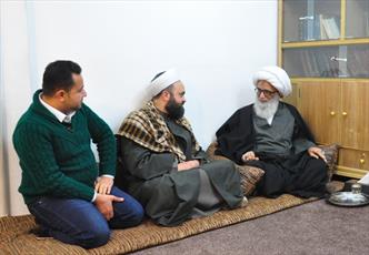 روحانی اهل سنت لبنان با یکی از مراجع نجف دیدار کرد