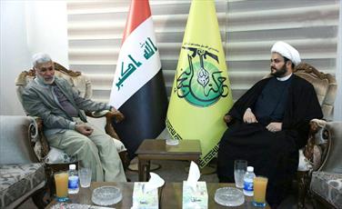 جاشنین بسیج عراق و دبیرکل جنبش نجباء این کشور دیدار کردند