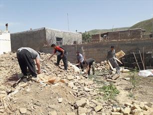 حضور گروه جهادی «مهدی یاوران»  در مناطق زلزله زده خراسان شمالی
