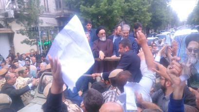 استقبال باشکوه مردم تبریز از نماینده ولی فقیه در آذربایجان شرقی/ اشک شوق حجت الاسلام والمسلمین آل هاشم