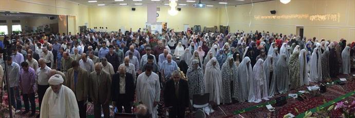 تصاویری از اقامه نماز عید فطر در واشنگتن