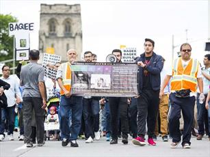 معترضین کانادایی خواستار بازسازی بقیع شدند +تصاویر