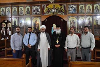 نمایندگان حرم امام حسین(ع) از کلیساهای قبطی وکلدانی بغداد بازدید کردند