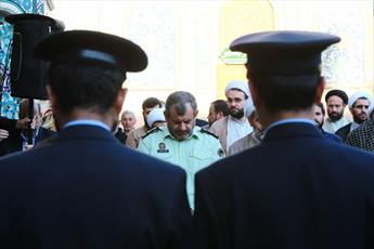 خطبه‌خوانی خادمان حرم حضرت معصومه(س) برگزار شد