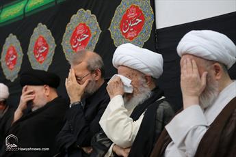 تصاویر/ عزاداری اباعبدالله الحسین(ع) در بیت آیت الله العظمی سبحانی