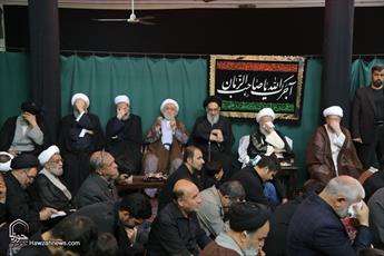 تصاویر/ مراسم عزاداری تاسوعای حسینی در بیوت مراجع و علما-۱