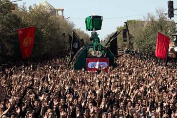 اجتماع بزرگ عزاداران حسینی در دارالعباده برگزار شد