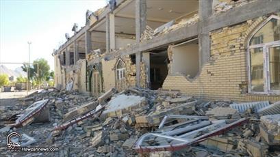 تصاویر/ وضعیت حوزه علمیه سرپل ذهاب پس از زلزله