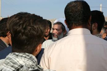 حضور دبیر ستاد حوزوی حوادث غیرمترقبه در منطقه زلزله زده ثلاث باباجانی