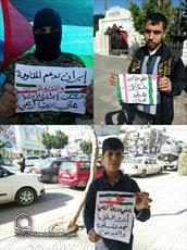 حمایت مردم فلسطین از اقدام کشتی‌گیر ایرانی +عکس