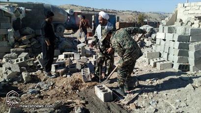 تقدیر حوزه خواهران بوشهر از کمک رسانی سپاه به زلزله زدگان