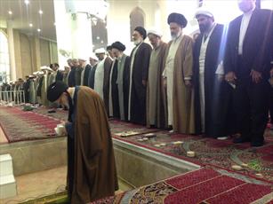 نماز طلب باران در مصلی قدس قم  اقامه شد
