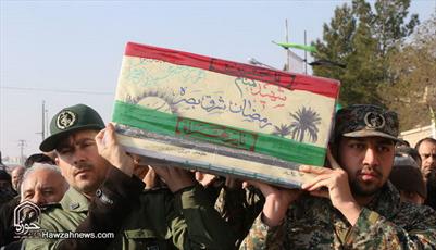 تصاویر/ تشییع پیکر شهید گمنام دفاع مقدس در سمنان