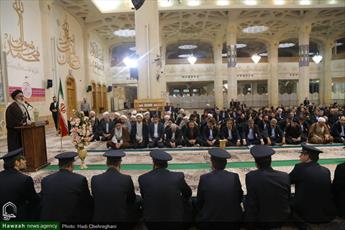 آیین اذن خدمت خادمان آستان حضرت معصومه(س) در نوروز ۹۷ برگزار شد