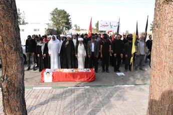 تصاویر/ مراسم تشییع شهید حسن البحرانی از شهدای بحرین در بهشت معصومه قم