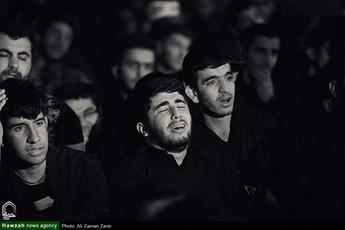 شور حسینی معتکفین در شب وفات عمه سادات(س)