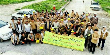 برپایی اردوی جهادی طلاب تبریزی در منطقه زلزله زده سرپل ذهاب