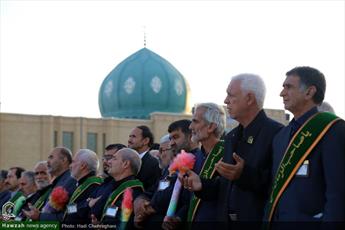 تصاویر/ آئین خطبه خوانی خادمان مسجد مقدس جمکران 