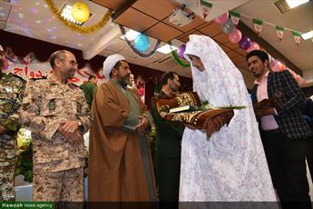 جشن ازدواج ۳۰ زوج دانشجو در حرم کریمه اهل‌بیت(س) برگزار شد