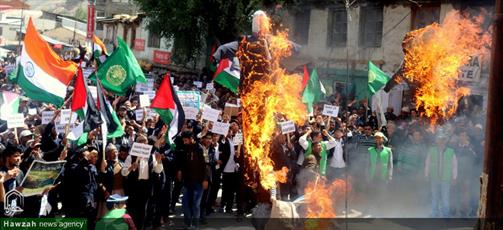 تصاویر/ راهپیمایی مردم گرکل هند در حمایت از ملت فلسطین
