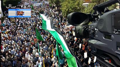 ایران اسلامی یکپارچه فریاد «مرگ برآمریکا» و  «مرگ بر اسرائیل» شد