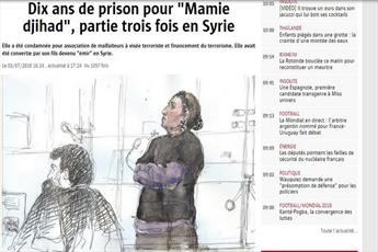 زن فرانسوی حامی داعش به ده سال زندان محکوم شد