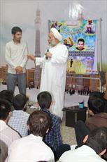 اجرای برنامه تبلیغی  روحانی مبدع آموزش مفاهیم دینی به  سبک پرده خوانی
