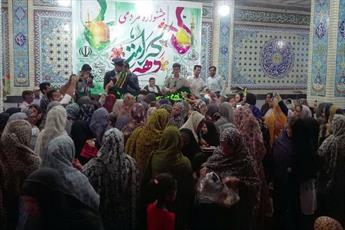 «حاجی آبادی‌ها» میزبان پرچم متبرک حرم کریمه اهل بیت(س) شدند