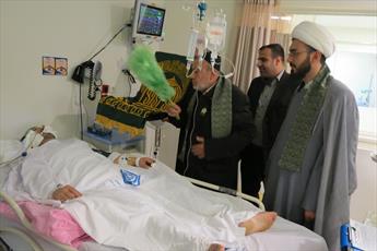 حضور خدام رضوی بر بالین بیماران بیمارستان سلمان فارسی بوشهر