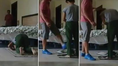 مربی فوتبال قزاقستانی، پسر نوجوان را هنگام ادای نماز کتک  زد