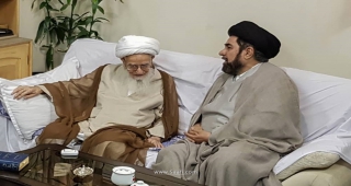 امام جمعه   لکهنو با آیت الله العظمی صافی  دیدار کرد