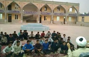 عکس/ میثاق طلبگی طلاب مدرسه علمیه امام صادق(ع) حاجی آباد