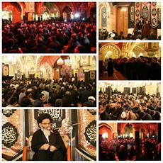 مراسم عزاداری حسینی در حرم حضرت زینب(س) برگزار شد + تصاویر